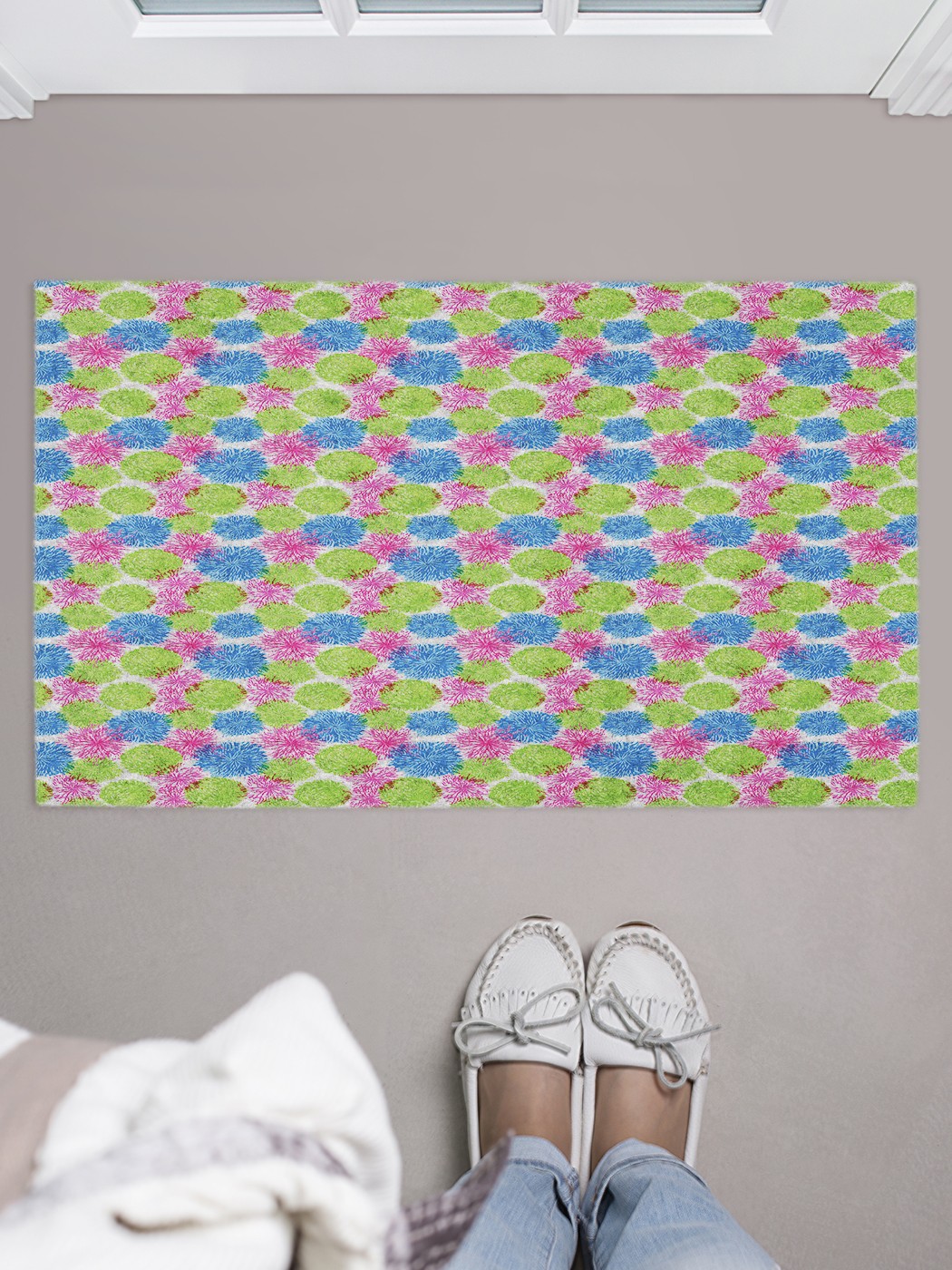 

Придверный коврик в прихожую для обуви, на резиновой основе, 75x45 см door_82450 JoyArty