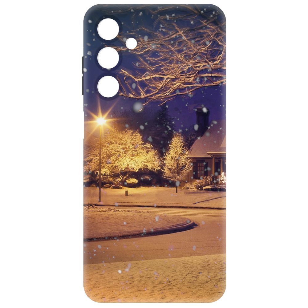 

Чехол-накладка Krutoff Soft Case Зимняя сказка для Samsung Galaxy A25 5G (A256) черный
