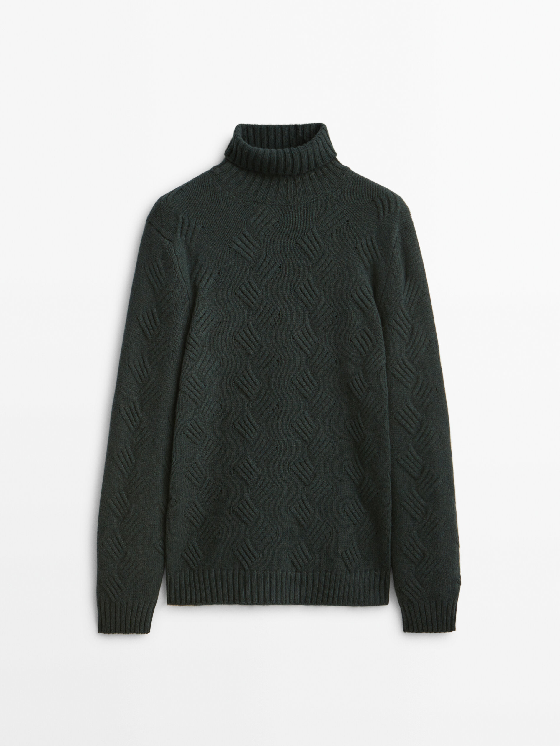 

Свитер мужской Massimo Dutti 00980422532 зеленый S, 00980422532
