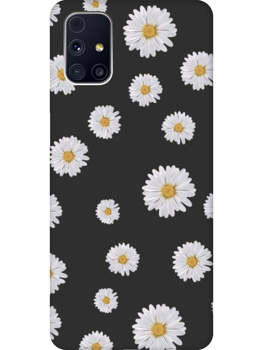 

Силиконовый чехол на Samsung Galaxy M31S с принтом "Ромашки" матовый черный, Черный;прозрачный;серый, 723348221