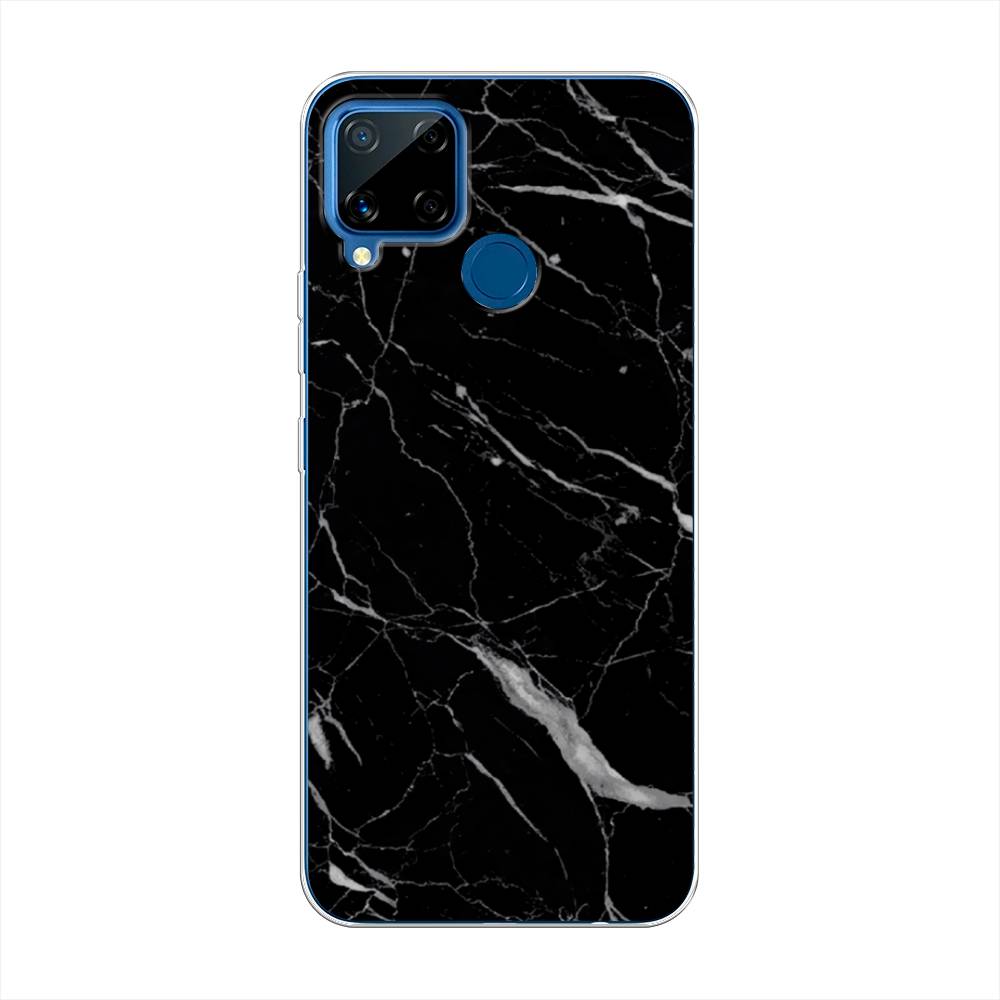 

Силиконовый чехол "Черный минерал" на Realme C15, 255050-3