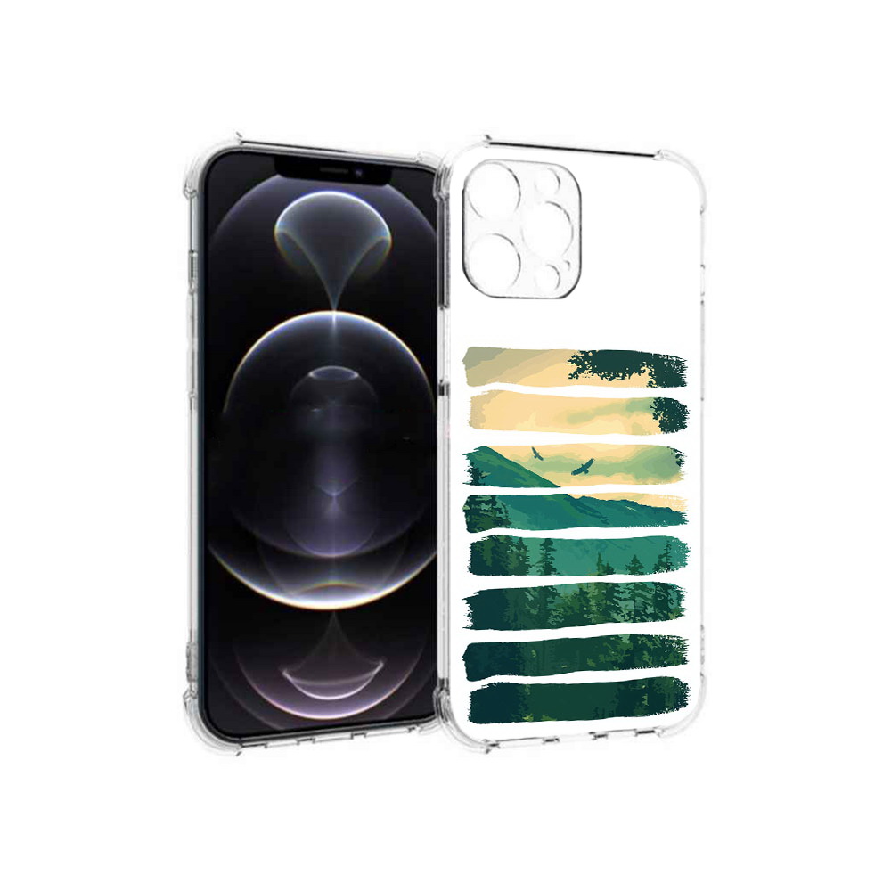

Чехол MyPads Tocco для Apple iPhone 12 Pro Max Лесная чаща (PT157374.616.107), Прозрачный, Tocco