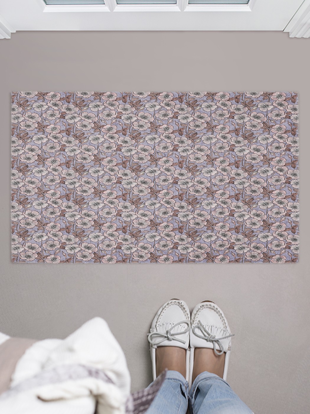 

Придверный коврик в прихожую для обуви, на резиновой основе, 75x45 см door_82582 JoyArty