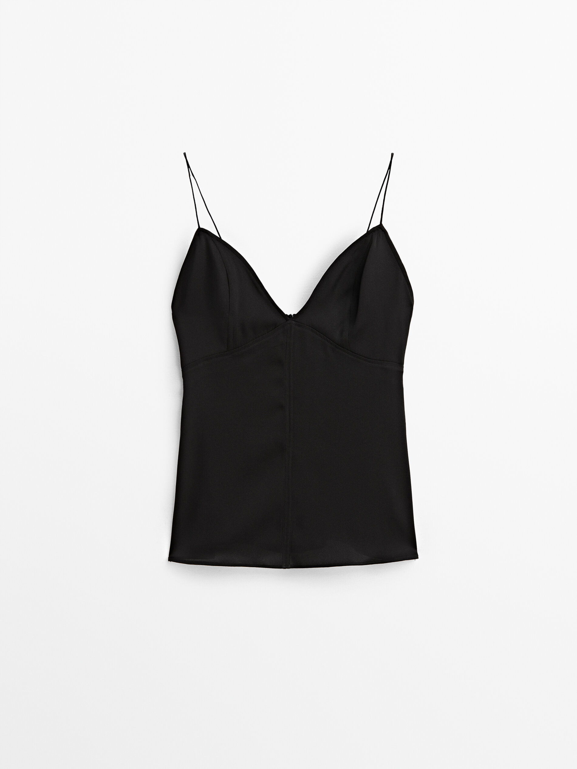 

Топ женский Massimo Dutti 05181648800 черный 34, 05181648800
