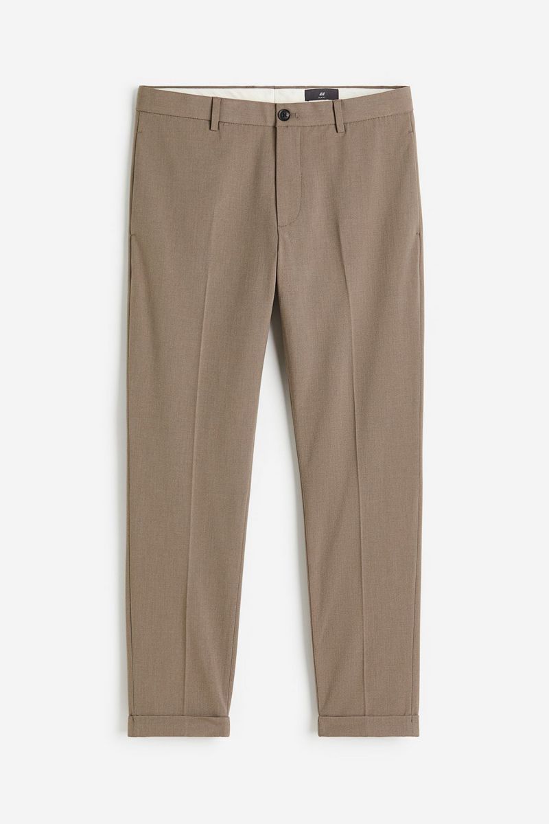 

Брюки мужские H&M 1211030 коричневые 34 EU, Бежевый, 1211030