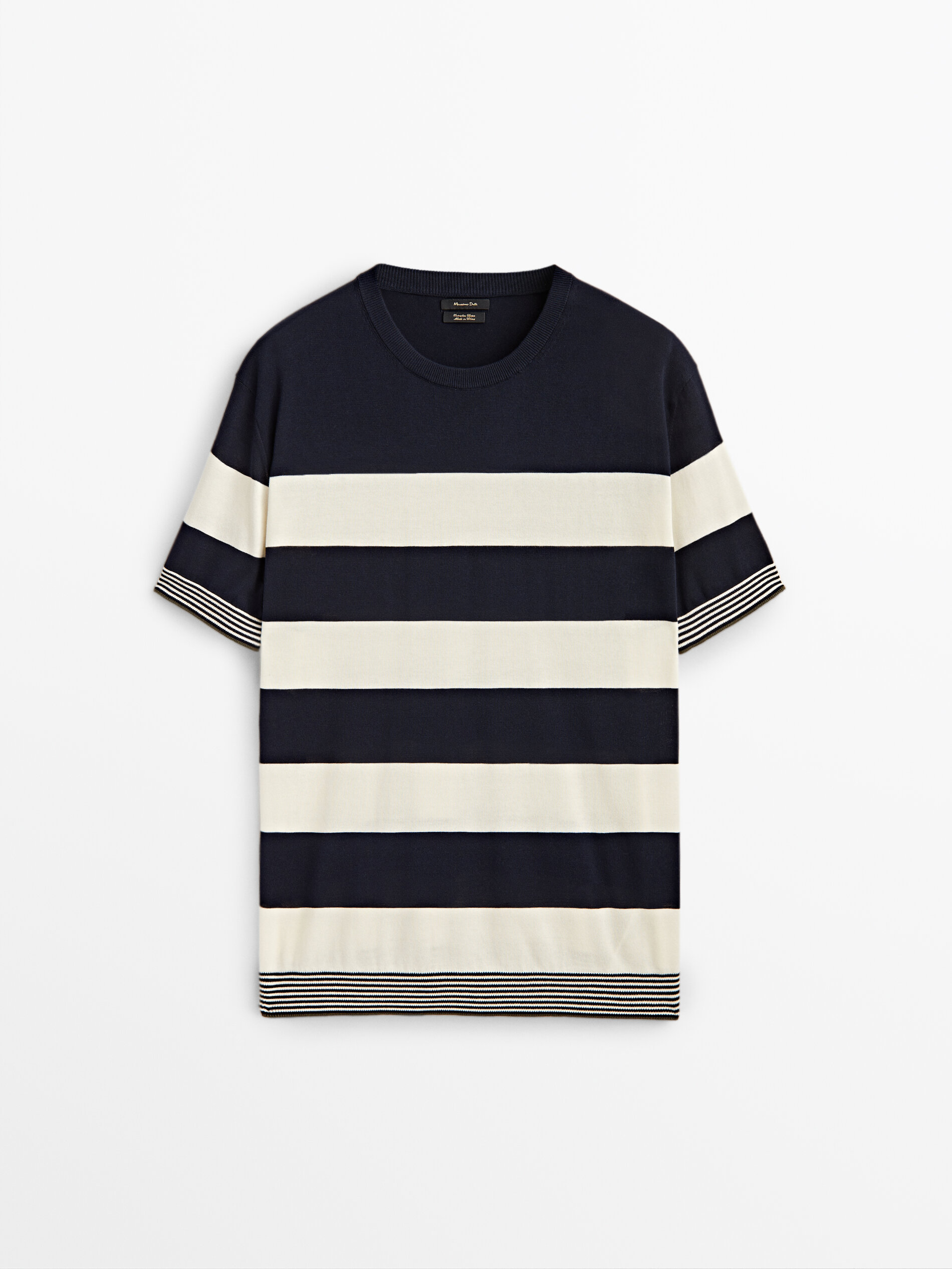 

Футболка мужская Massimo Dutti 00922402401 синяя L, 00922402401