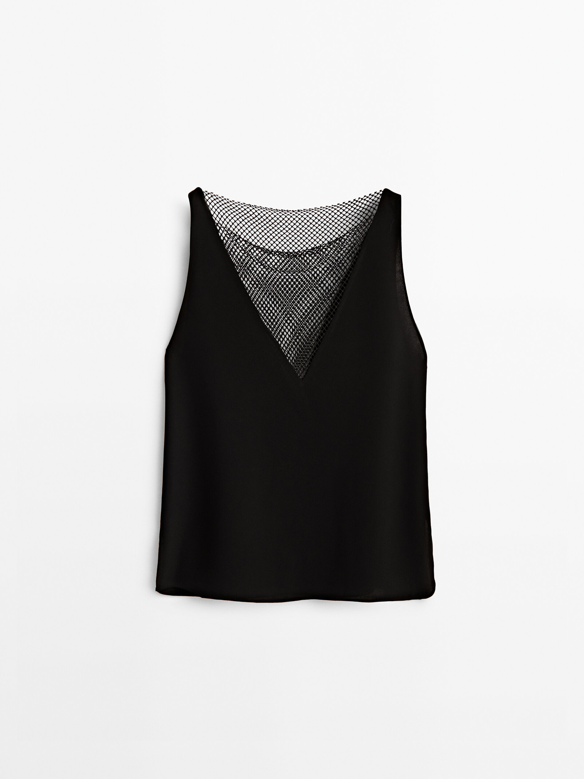 

Топ женский Massimo Dutti 05196517800 черный L, 05196517800