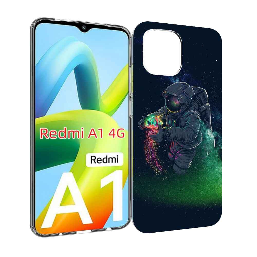 Чехол MyPads космонавт-с-оружием-арты для Xiaomi Redmi A1