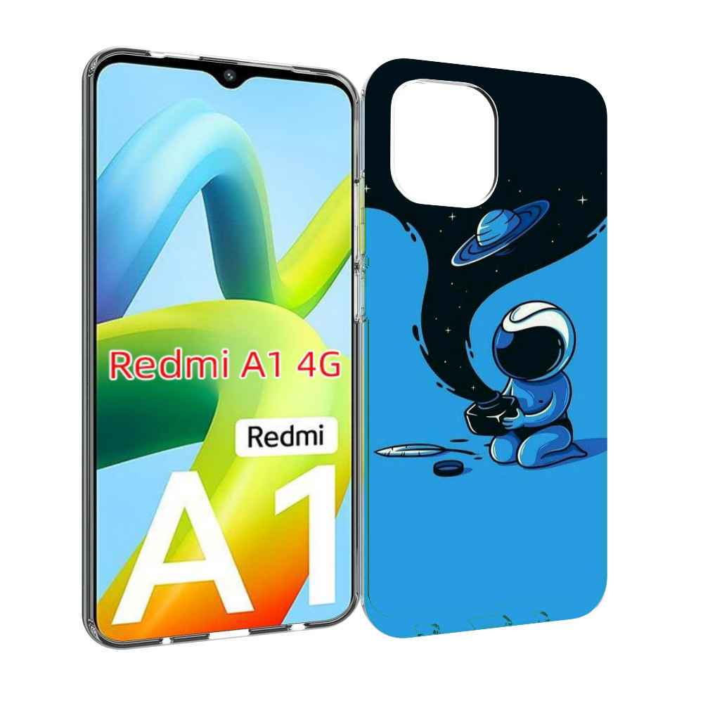 

Чехол MyPads космос из черной краски для Xiaomi Redmi A1, Прозрачный, Tocco