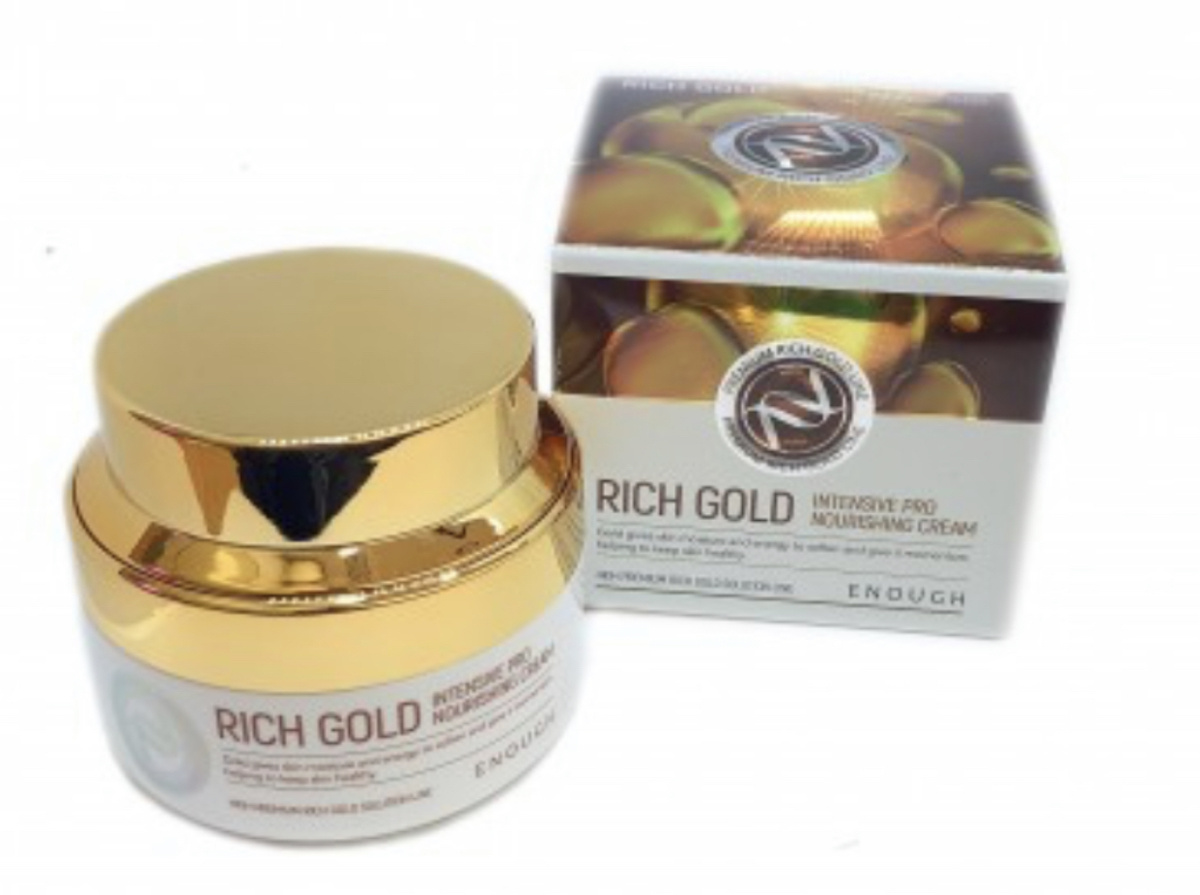 Купить Крем для лица с 24К золотом Enough Rich Gold Intensive Pro Nourishing Cream, 50 мл.