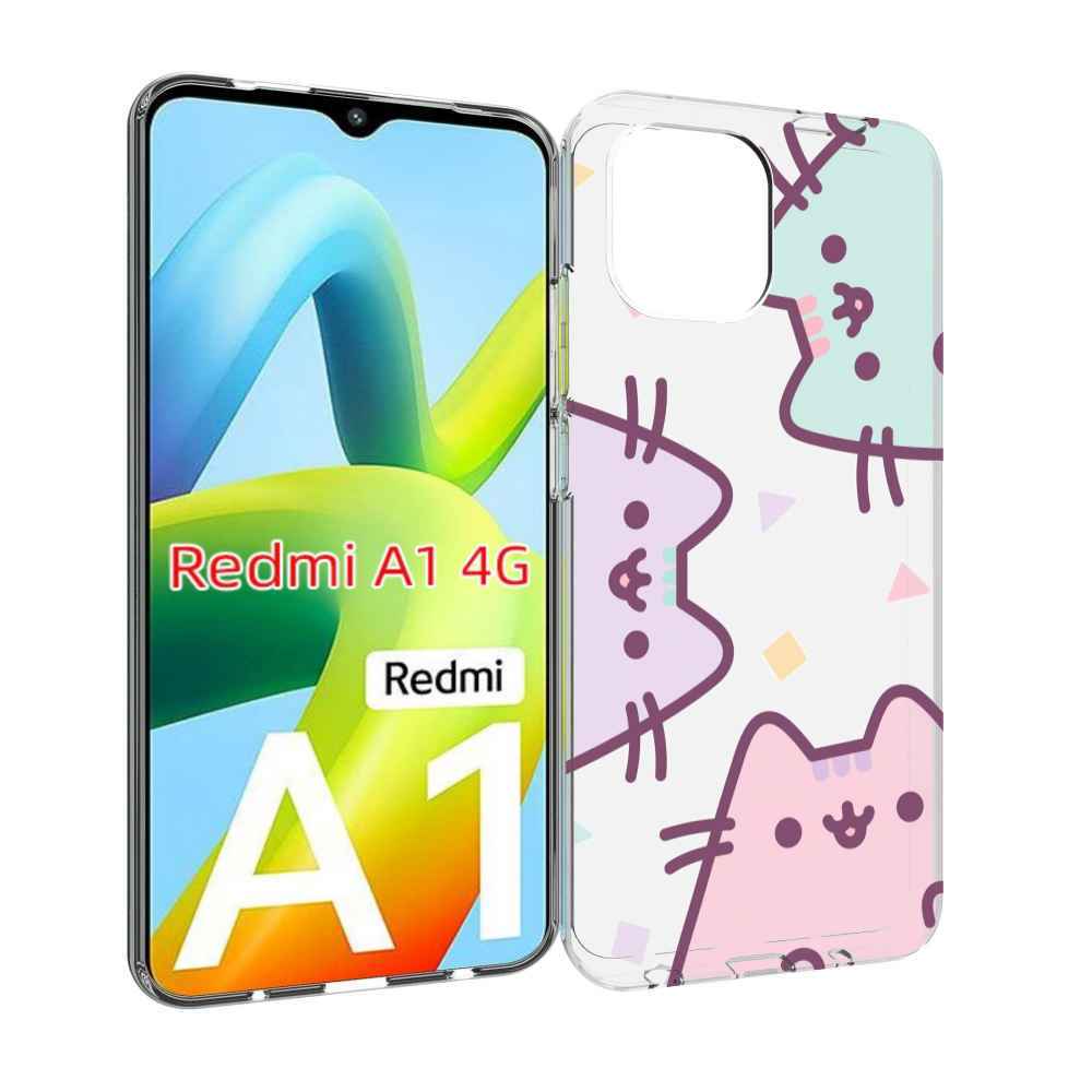 

Чехол MyPads котики зеленый фиолетовый розовый женский для Xiaomi Redmi A1, Прозрачный, Tocco