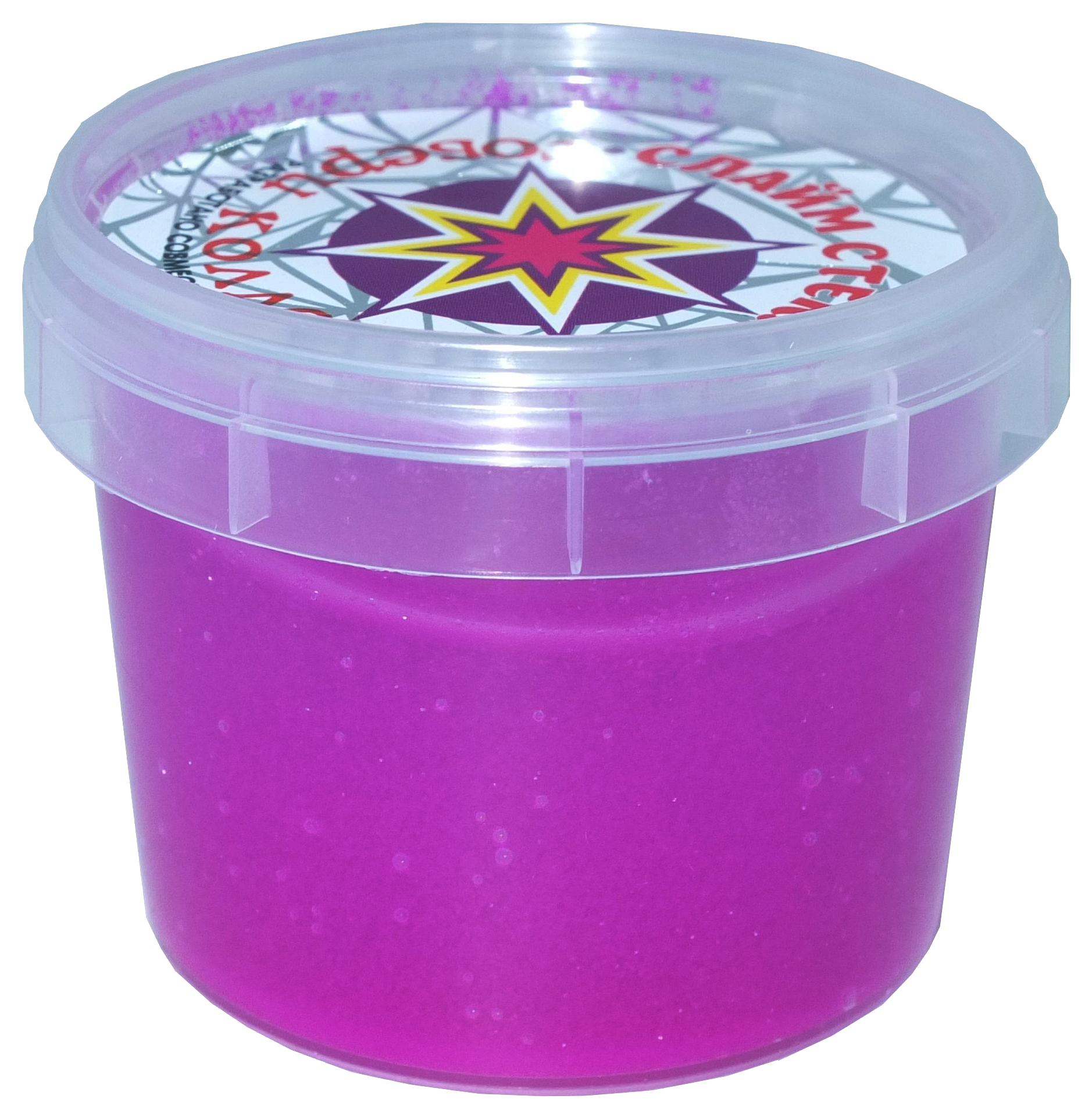 Слайм Новая Химия Стекло Party Slime фиолетовый неон 00-00001266