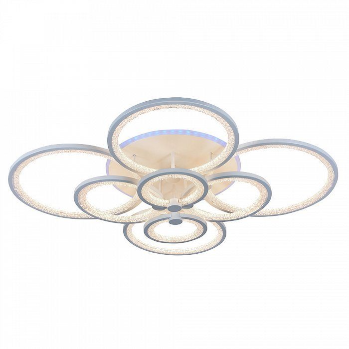 фото Светодиодная люстра 8002/8 wht 256w+11w rgb profit light