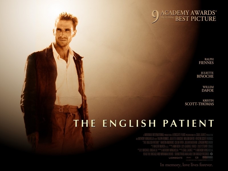 Постер к фильму Английский пациент (The English Patient) Оригинальный 101,6x76,2 см