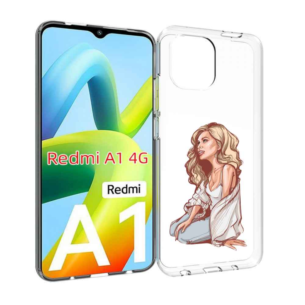 

Чехол MyPads красивая-девушка-в-белом женский для Xiaomi Redmi A1, Прозрачный, Tocco