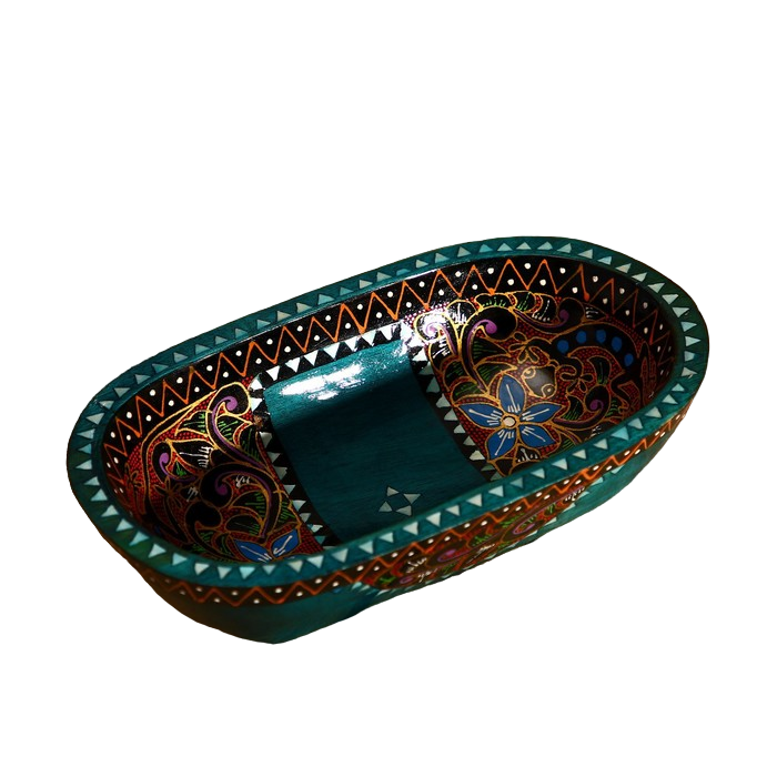 

Тарелка "Ломбок стайл" дерево 25х15х6,5 см, Разноцветный, Indonesian style