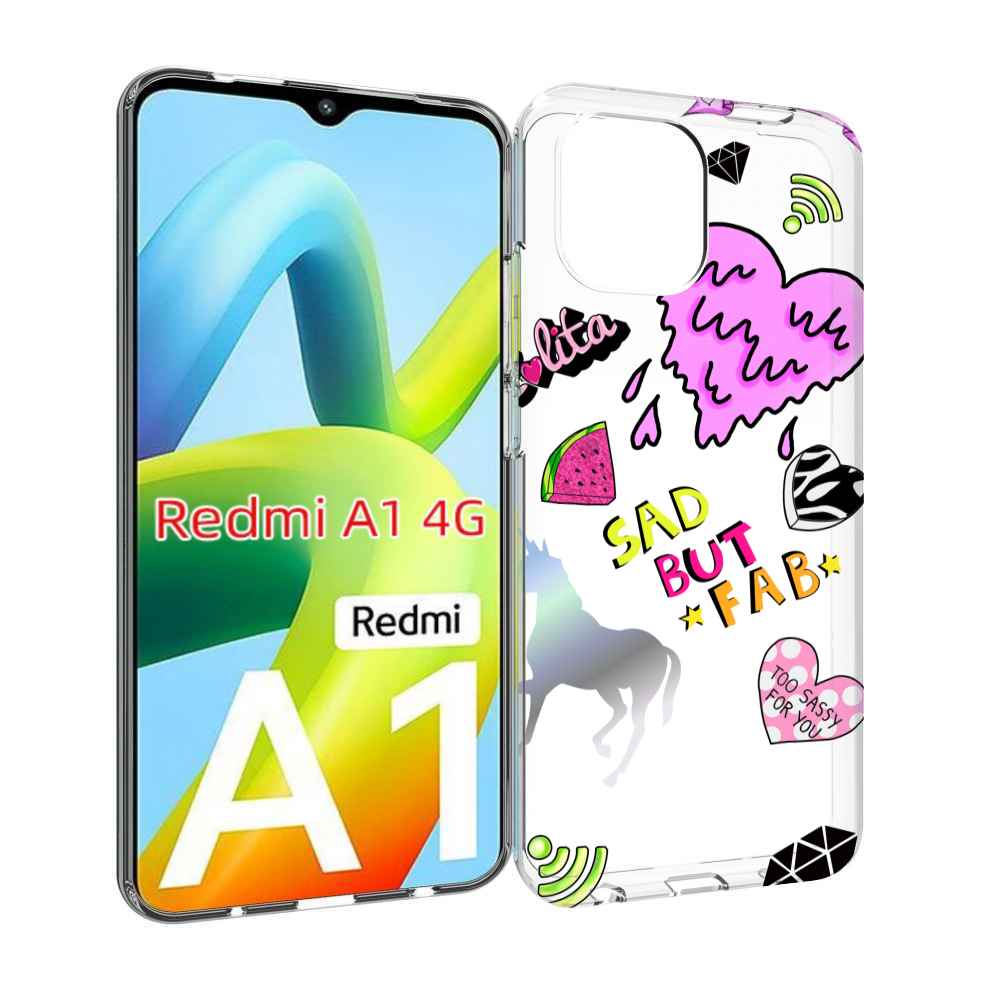 

Чехол MyPads красивые-смайлики для Xiaomi Redmi A1, Прозрачный, Tocco