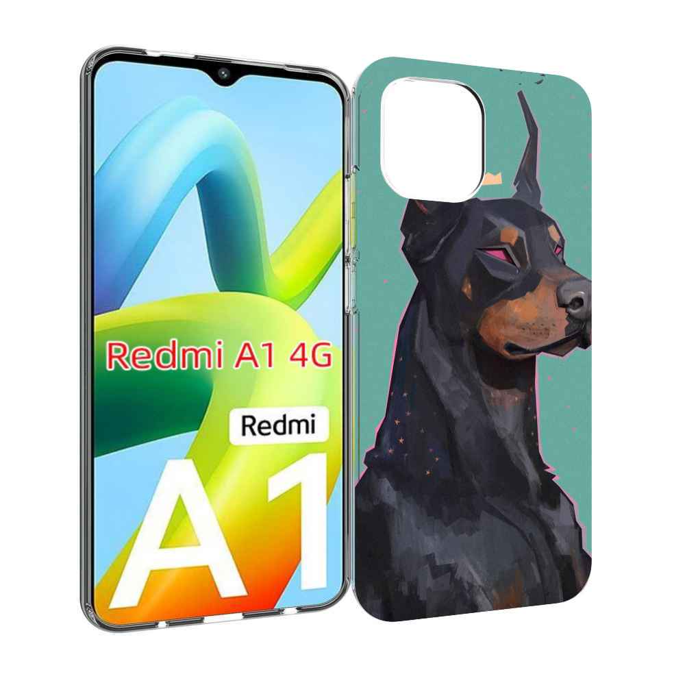 

Чехол MyPads красивый-доберман для Xiaomi Redmi A1, Прозрачный, Tocco