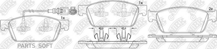 

Тормозные колодки NiBK передние для Volkswagen T5 PN33001W