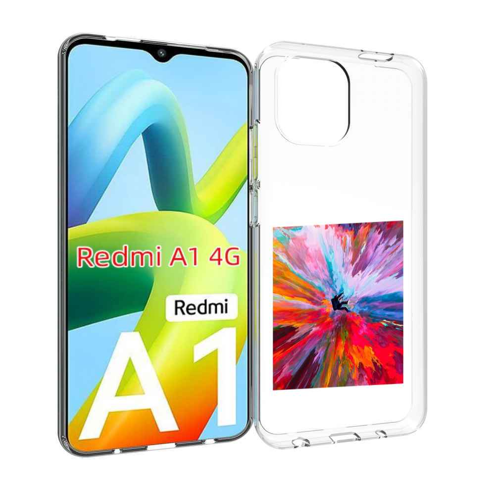 

Чехол MyPads красочный астранавт для Xiaomi Redmi A1, Прозрачный, Tocco
