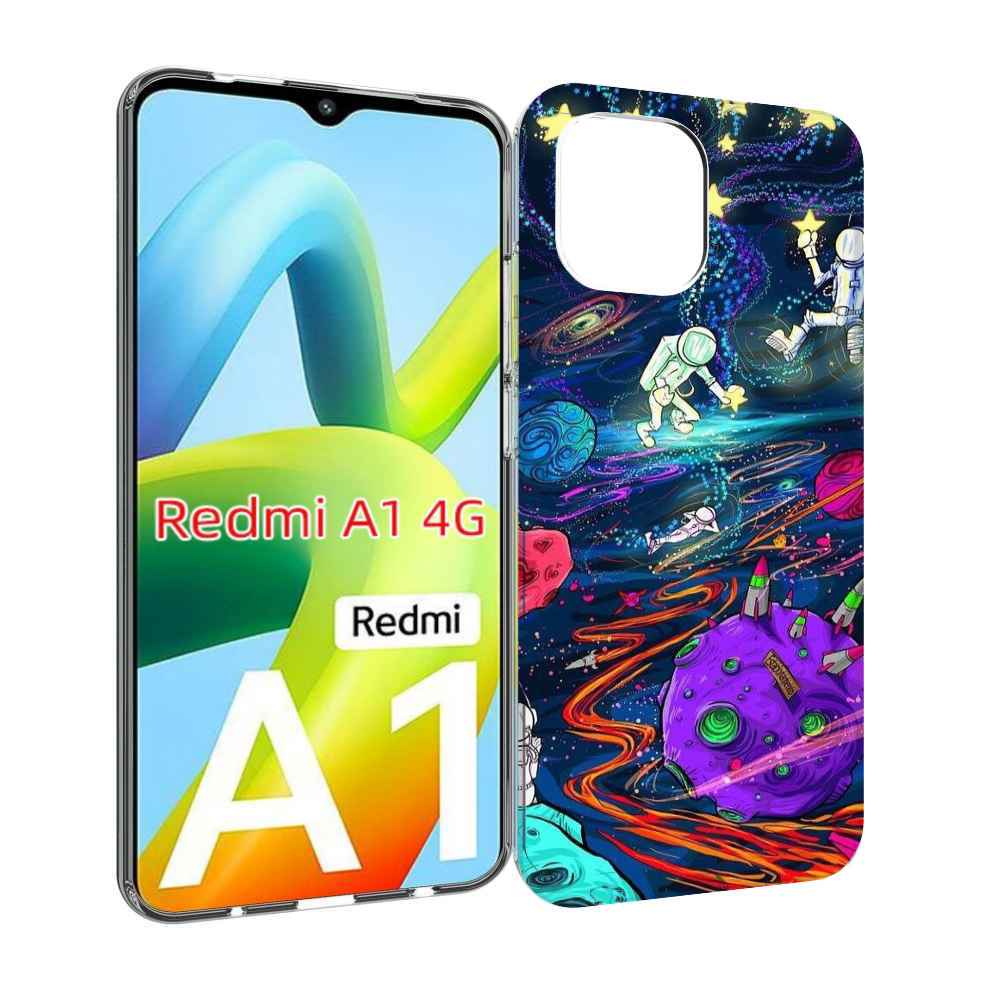 

Чехол MyPads красочный космос для Xiaomi Redmi A1, Прозрачный, Tocco