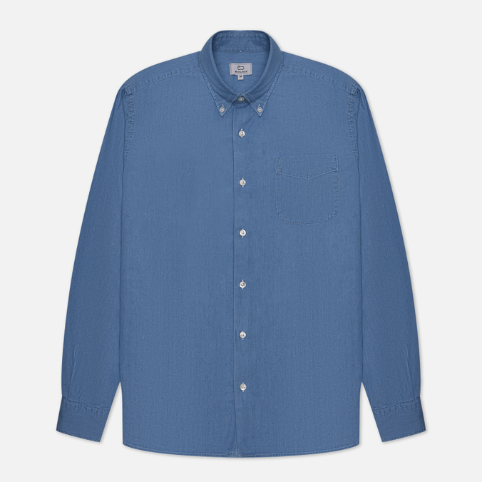 Мужская рубашка Woolrich Classic Indigo синий, Размер XL