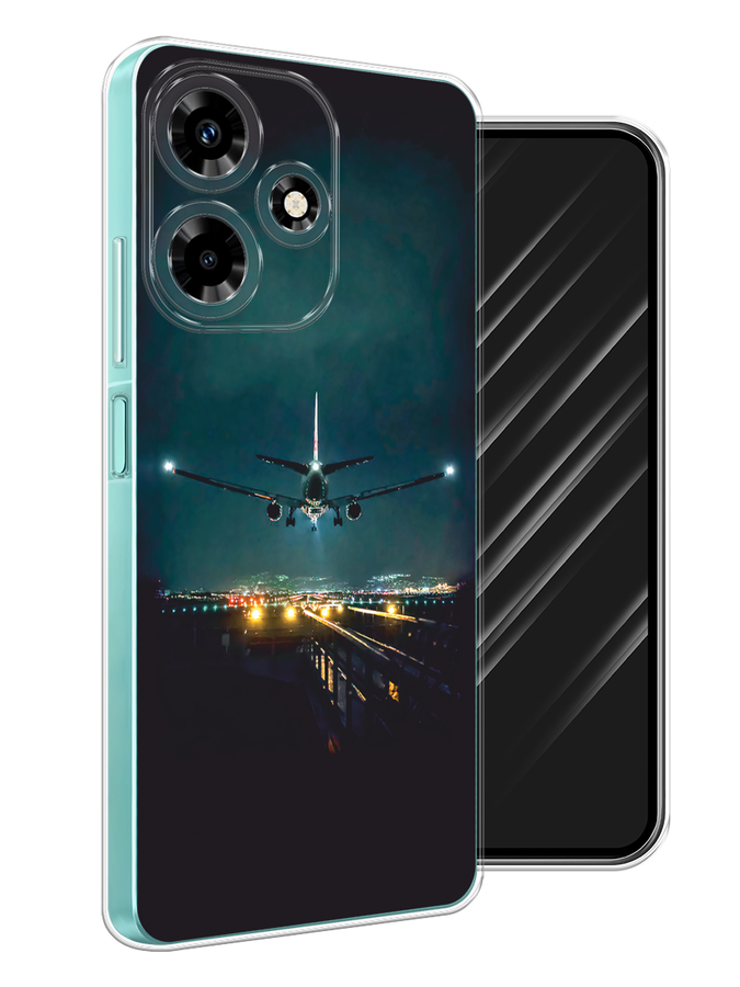 

Чехол Awog на Infinix Hot 30 "Ночной рейс", Черный, 3104050-1