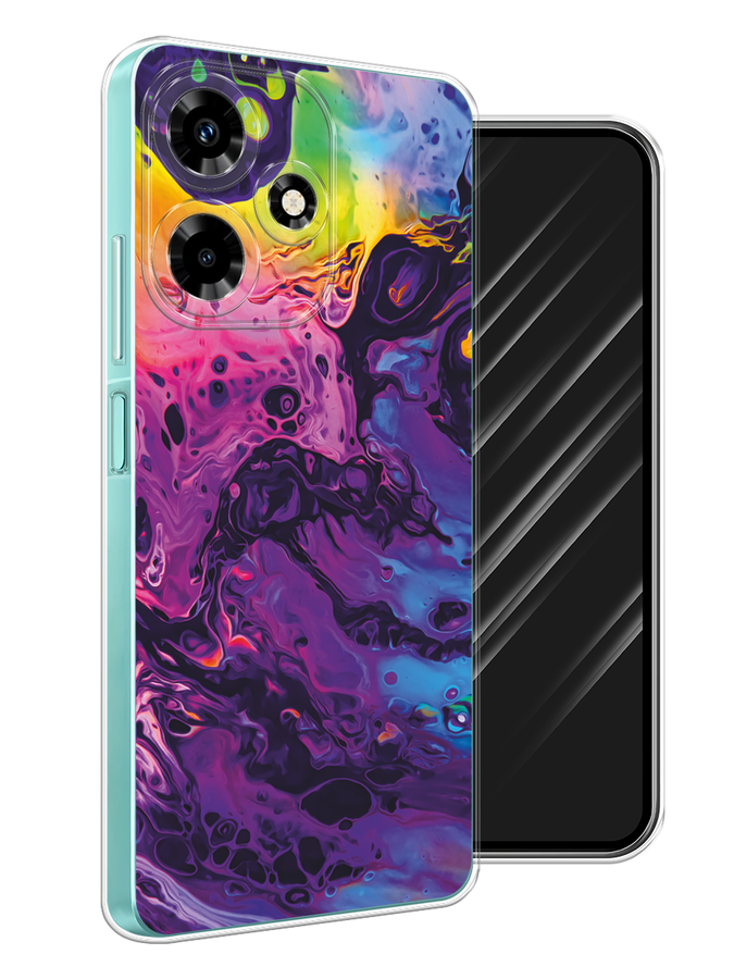 

Чехол Awog на Infinix Hot 30 "ACID fluid", Бордовый, 3104050-1