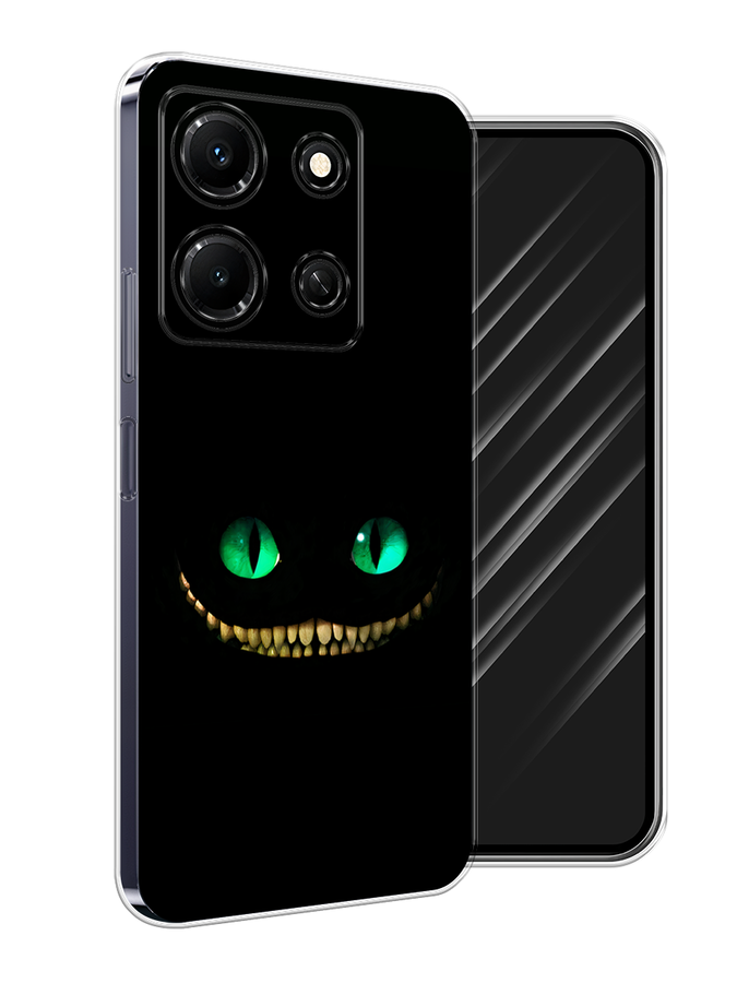 

Чехол Awog на Infinix Note 30i "Зеленоглазый чеширский кот", Черный, 3104350-1