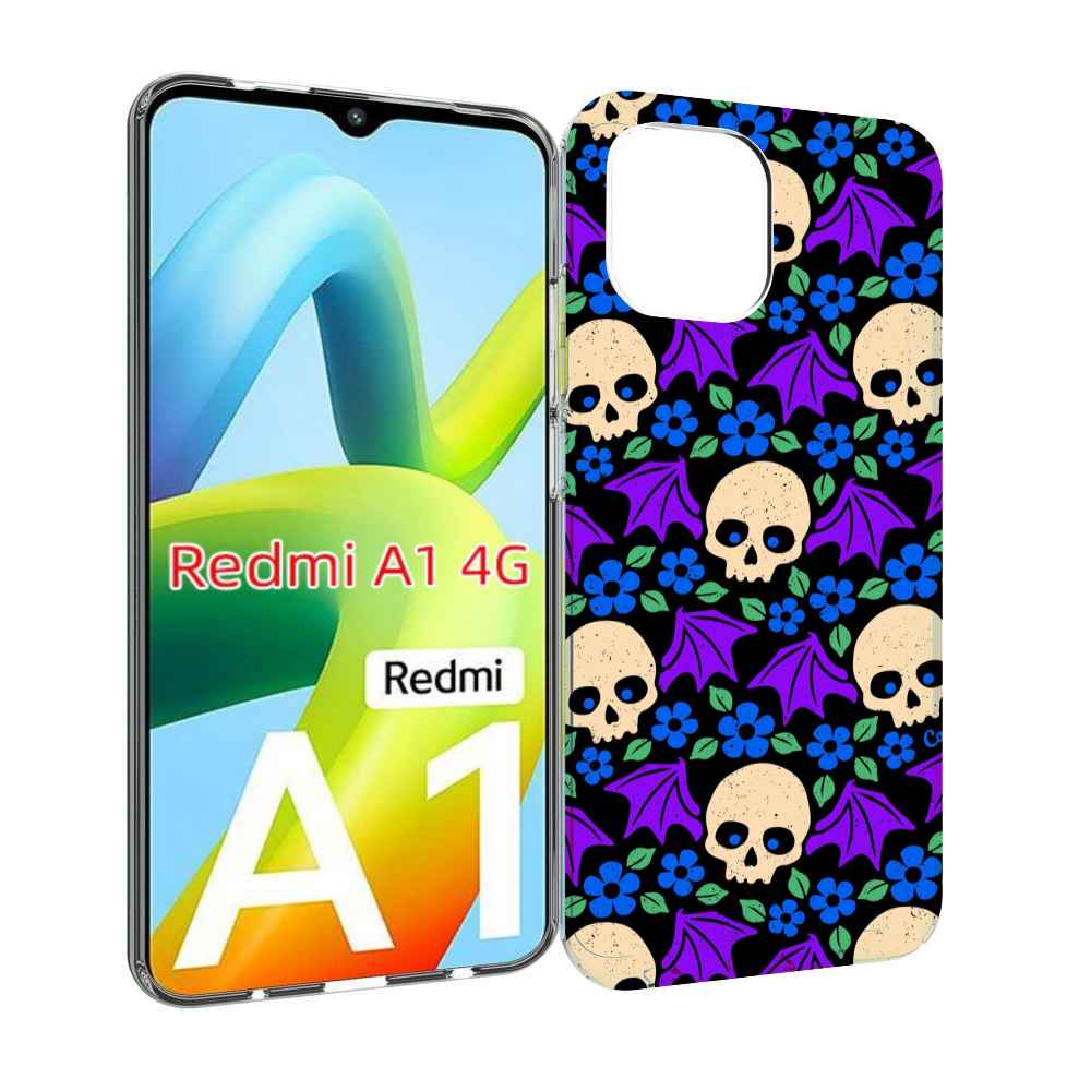 

Чехол MyPads крылатые черепа для Xiaomi Redmi A1, Прозрачный, Tocco