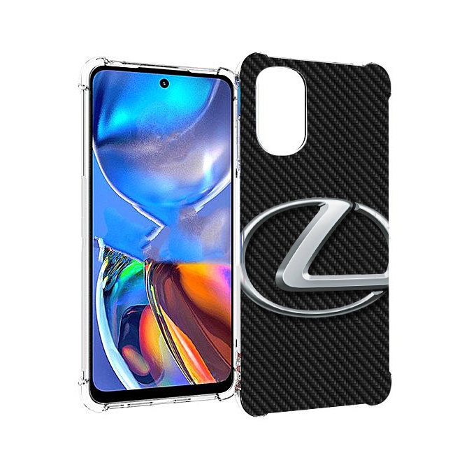 

Чехол MyPads lexus лексус 3 для Motorola Moto E32, Прозрачный, Tocco