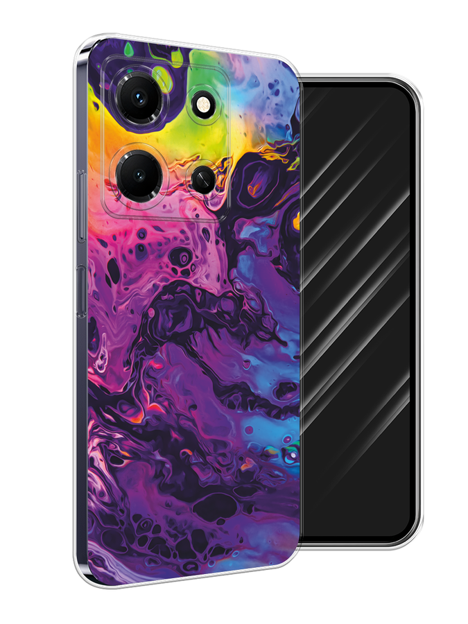 

Чехол Awog на Infinix Note 30i "ACID fluid", Бордовый, 3104350-1
