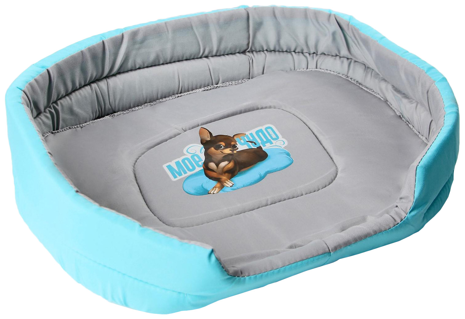 

Лежанка Пушистое счастье Мое чудо овальная, 43х32х9,5 см