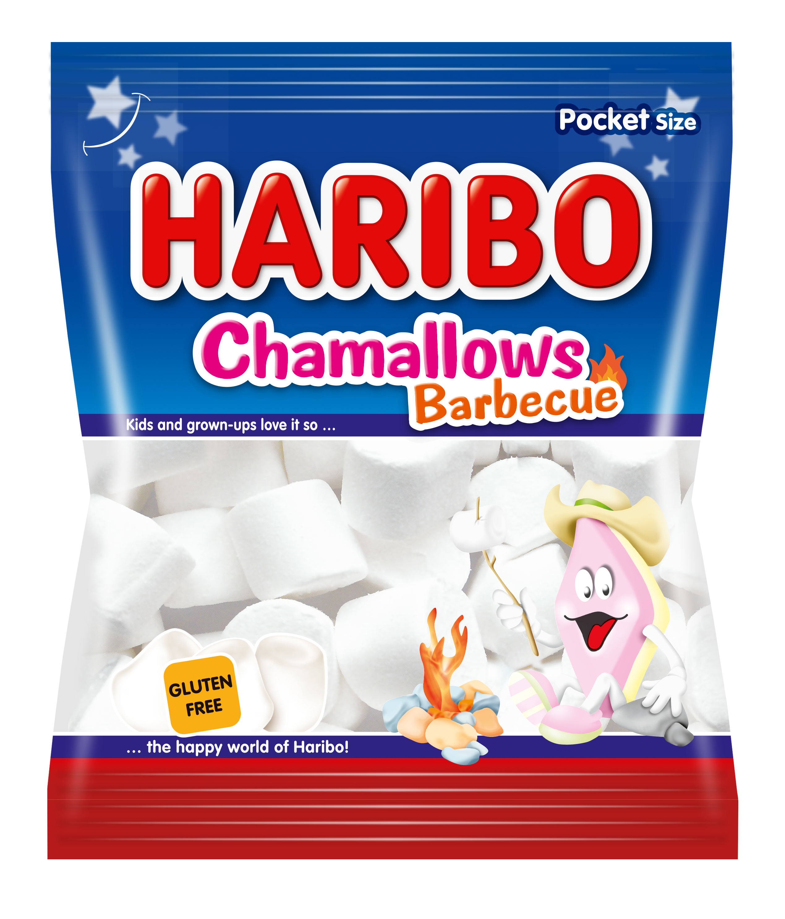 фото Маршмеллоу haribo chamallows barbecue суфле 90 г