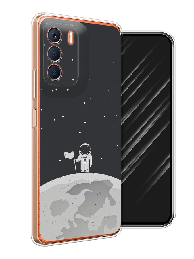 

Чехол Awog на Infinix Zero 5G 2023 "Первый на Луне", Черный, 3104450-1