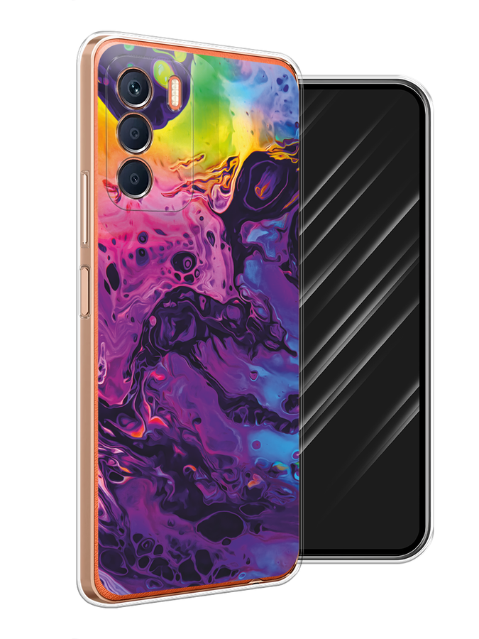 

Чехол Awog на Infinix Zero 5G 2023 "ACID fluid", Бордовый, 3104450-1