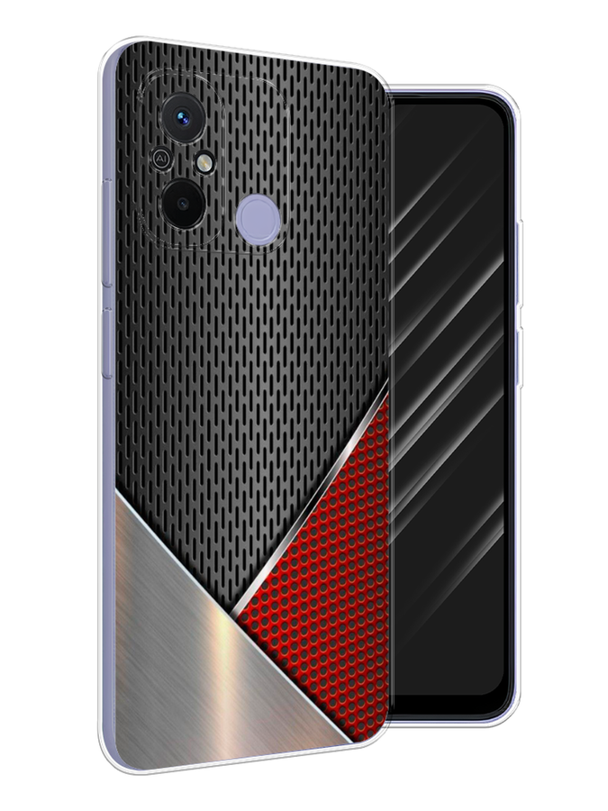 

Чехол Awog на Redmi 12C "Стальной металл", Черный;красный;серебристый, 317550-1