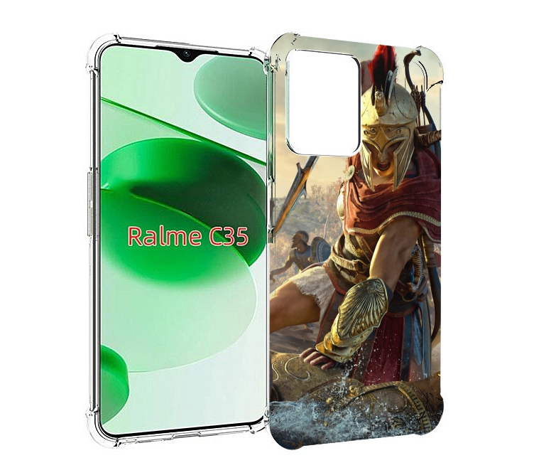 

Чехол MyPads Assassin's Creed Odyssey Kassandra мужской для Realme C35 / Narzo 50A Prime, Прозрачный, Tocco