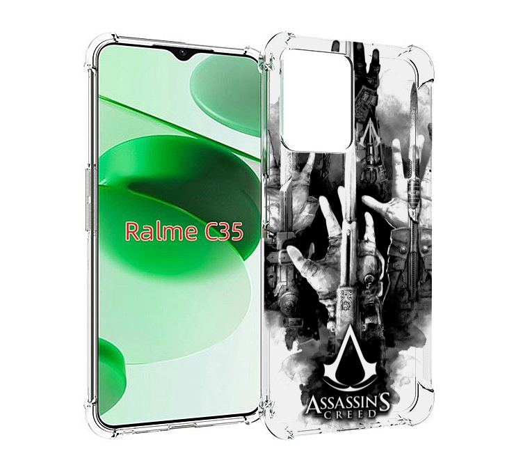 

Чехол MyPads Assassin's Creed скрытый клинок для Realme C35 / Narzo 50A Prime, Прозрачный, Tocco