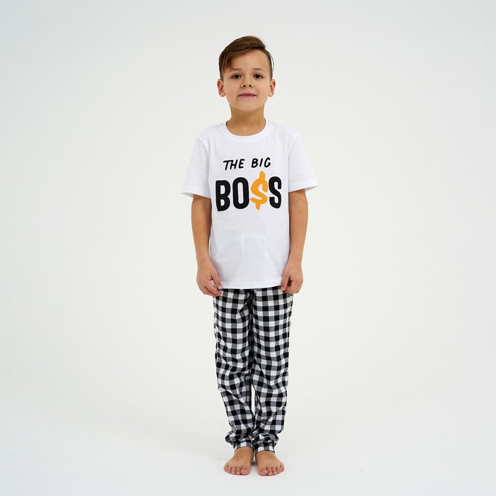 

Пижама детская KAFTAN П00000560, белый, 110, KAFTAN:Boss