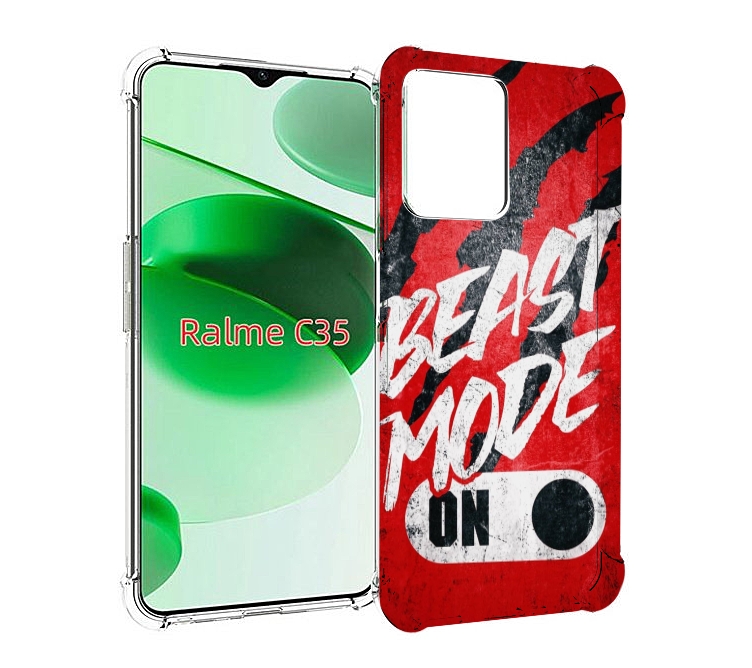 

Чехол MyPads BEAST inside You для Realme C35 / Narzo 50A Prime, Прозрачный, Tocco