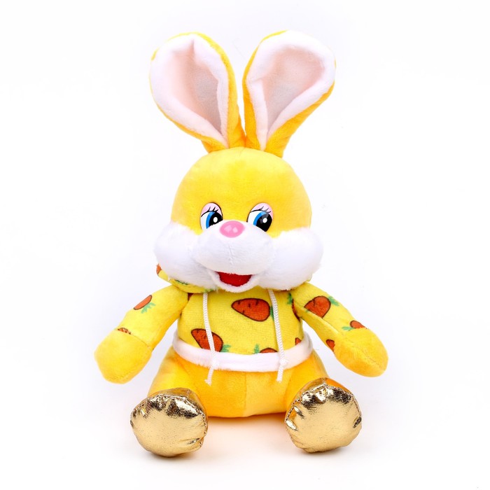 

Мягкая игрушка Зайчик, 15 см, Желтый