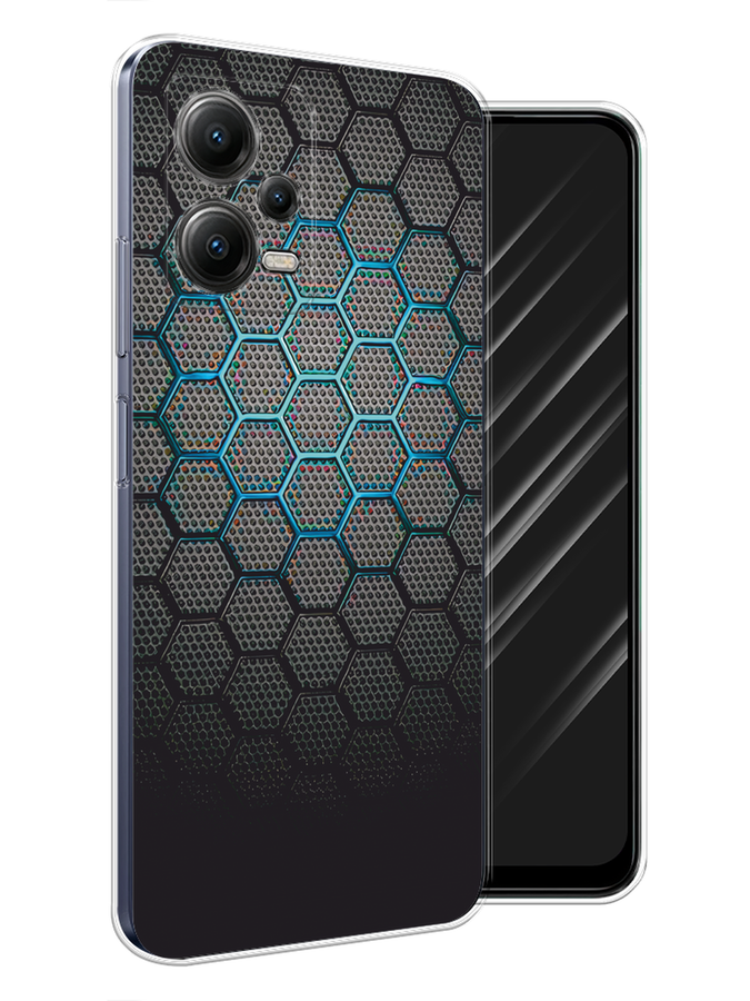 

Чехол Awog на Xiaomi Poco X5 5G "Бирюзовые соты", Бирюзовый;синий;черный, 317950-1