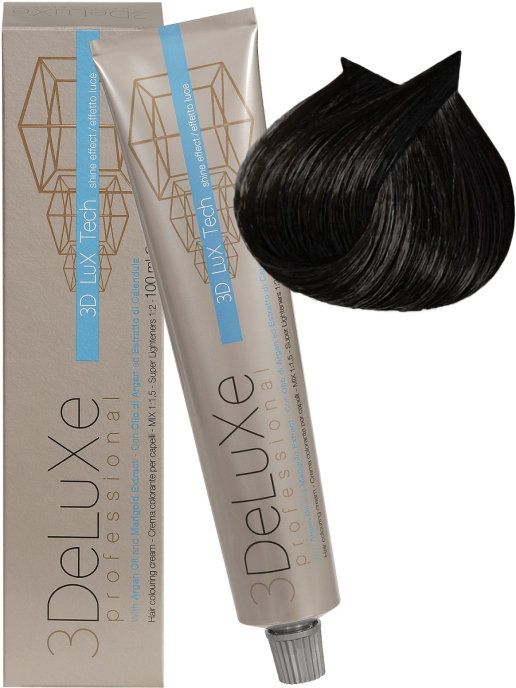 Крем-краска для волос 3DELUXE Professional, 3.0 Темно-каштановый, 100 мл