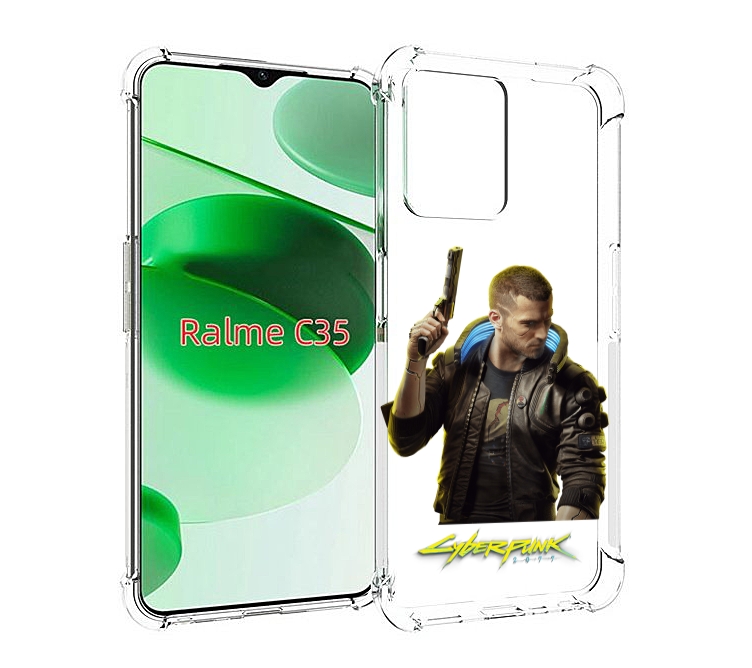

Чехол MyPads Cyberpunk-2077 для Realme C35 / Narzo 50A Prime, Прозрачный, Tocco