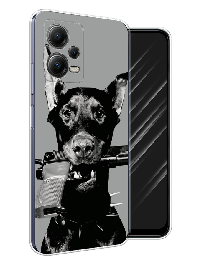 

Чехол Awog на Xiaomi Poco X5 5G "Доберман", Серый, 317950-1