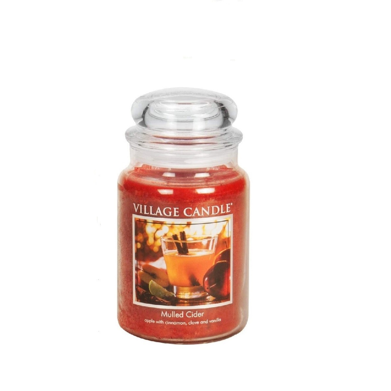 фото Ароматическая свеча village candle "mulled cider", большая