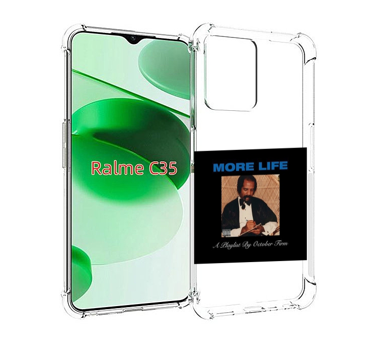 

Чехол MyPads Drake - More Life для Realme C35 / Narzo 50A Prime, Прозрачный, Tocco