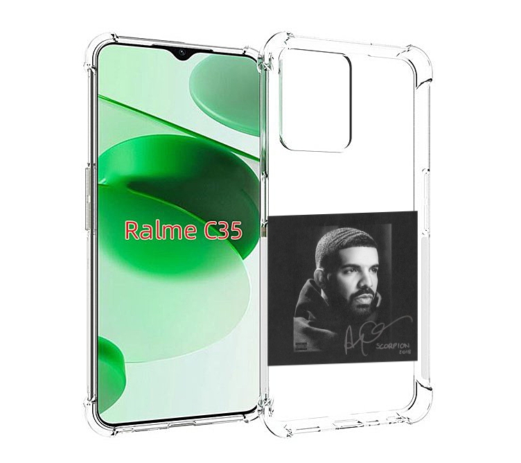 

Чехол MyPads Drake - Scorpion для Realme C35 / Narzo 50A Prime, Прозрачный, Tocco
