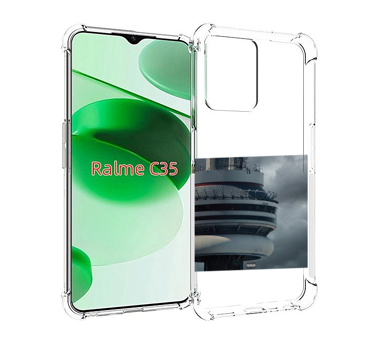 

Чехол MyPads Drake - Views для Realme C35 / Narzo 50A Prime, Прозрачный, Tocco